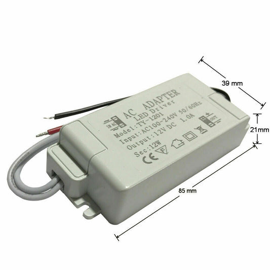 LED Transformer 230 V to 12 V, 12 W 1.5 A