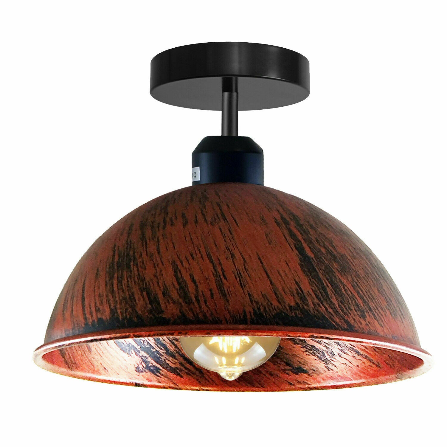 Rustikale rote Retro-Unterputz-Küchenleuchte