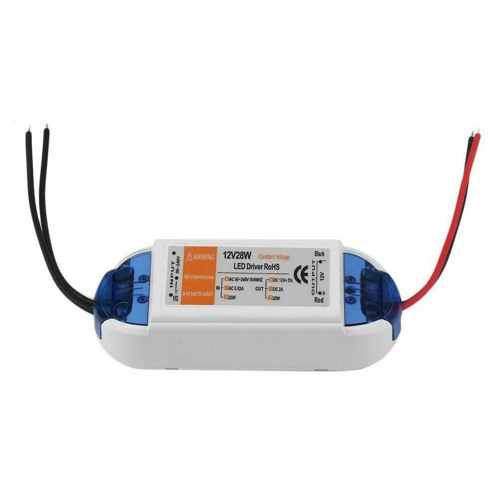 Neuer DC 12V LED Treiber Blau und Orange 18W / 28W / 48W / 72W / 100W Netzteil Treibertransformator