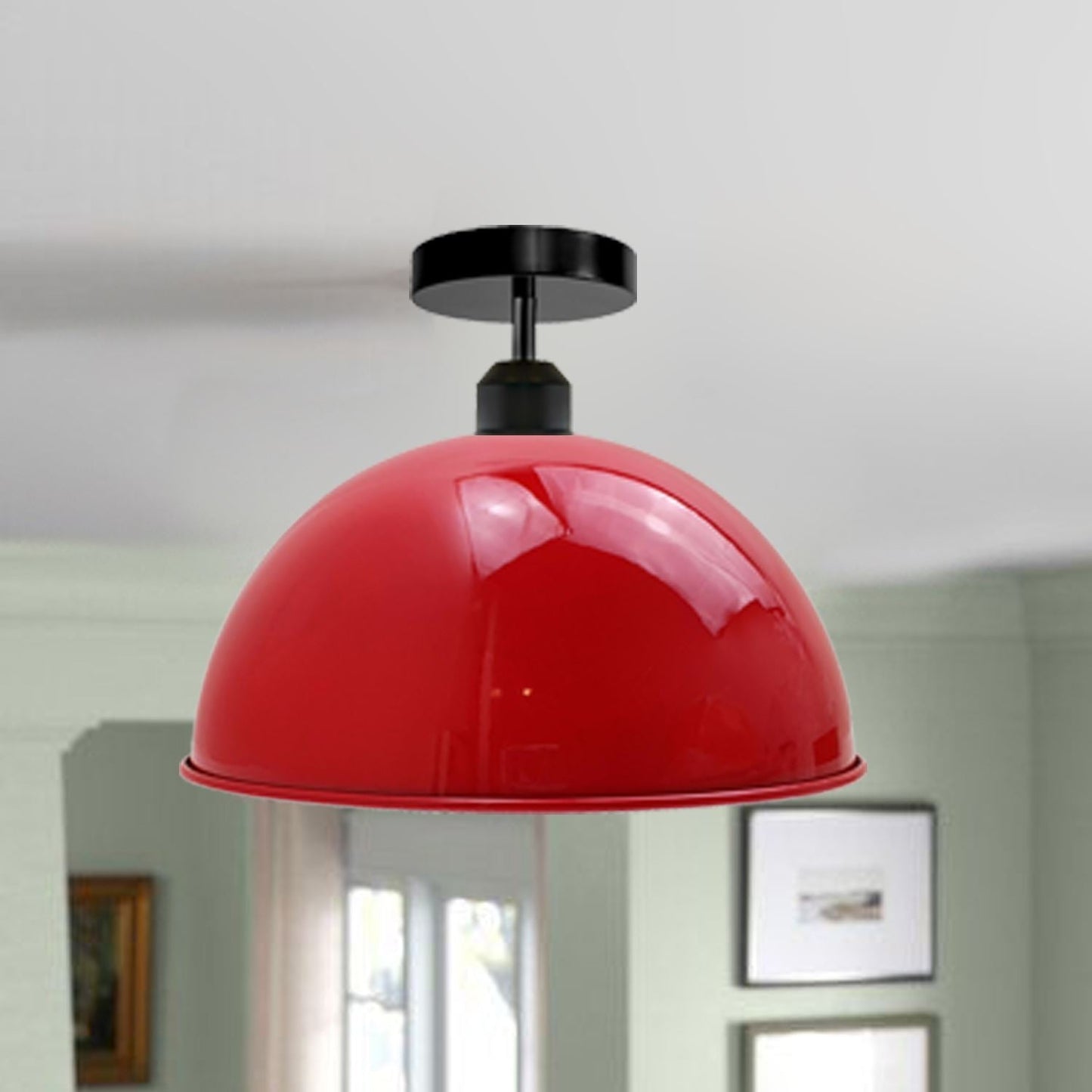 Industrieller Retro-Vintage-Stil Dome Shade Deckenleuchte
