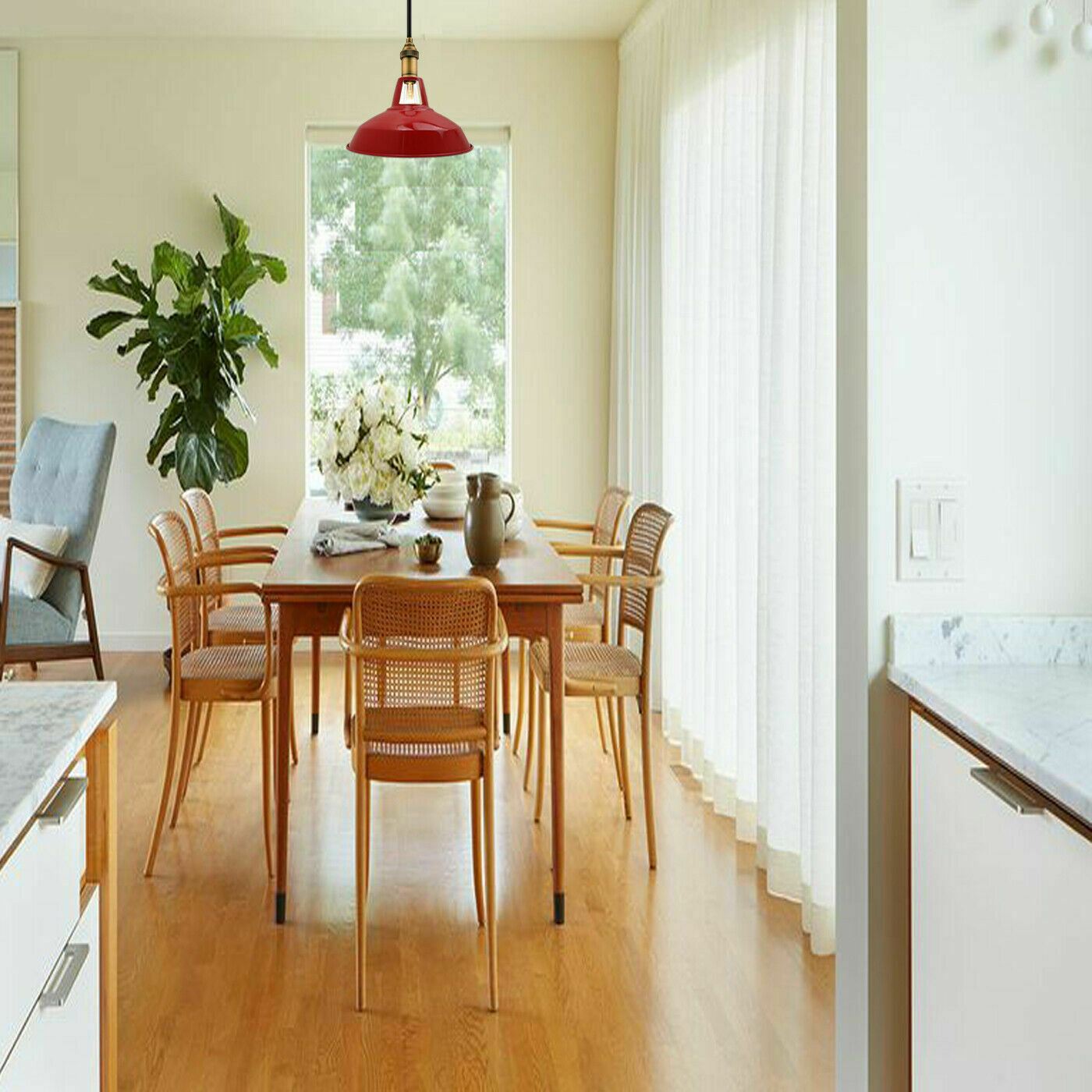 Industrieller moderner Retro-Vintage-Stil Deckenpendelleuchte Kronleuchter Lampenschirm