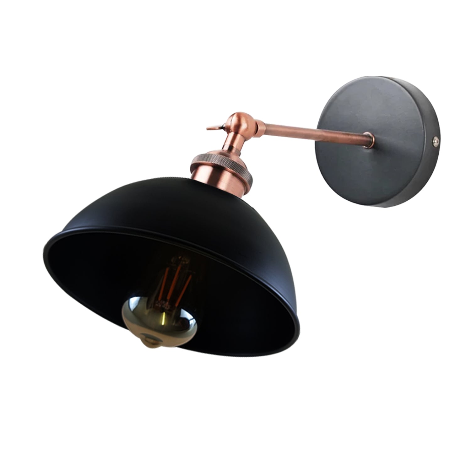 Moderne Vintage Industrielle Retro Loft Wand Lampenschirm Pendelleuchte Kit Schwarz