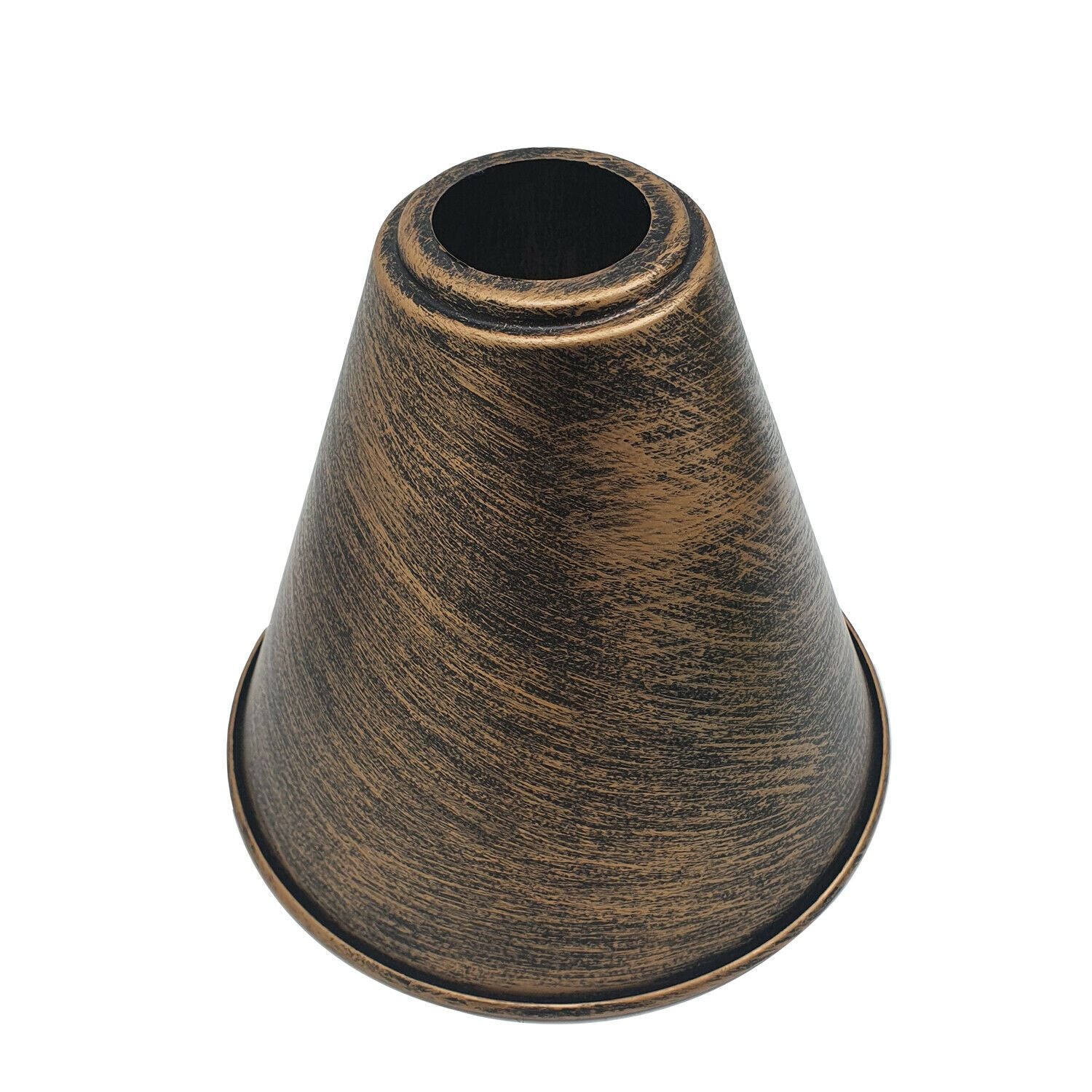 Gebürstete Kupferkegelform Metalllampenschirme Easy Fit Pendelleuchtenschirm - LEDSone DE