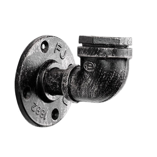 E27 Industrial Retro Style Light Steampunk Wandleuchte Wasserpfeifenlampe Silber gebürstet LEDSone DE