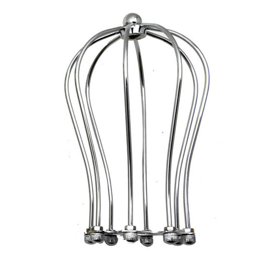 Chrom Vintage Lampenschirm Ballon Industrial Light Metal Cage