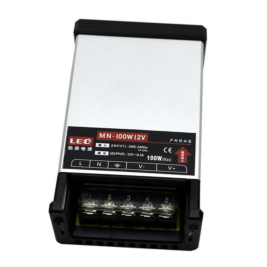 LED DC 12V 100W Regendichtes Netzteil Außentransformator