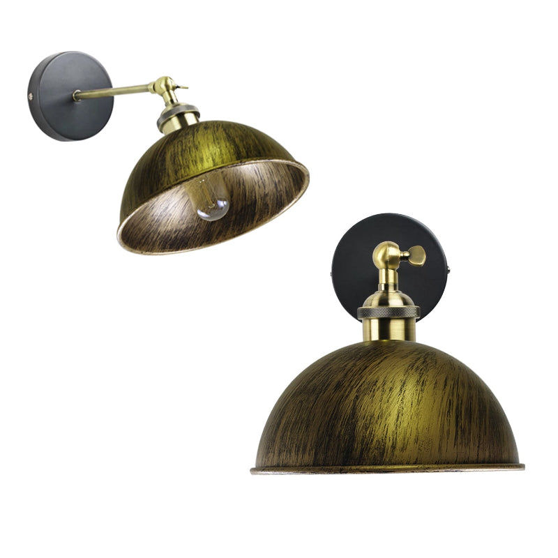 Wandlampe E27 gebürstetes Messing Modern Wandleuchte