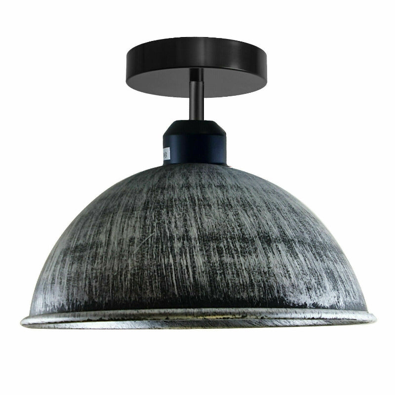 Deckenlampe mit gebürsteter Silber-Oberfläche