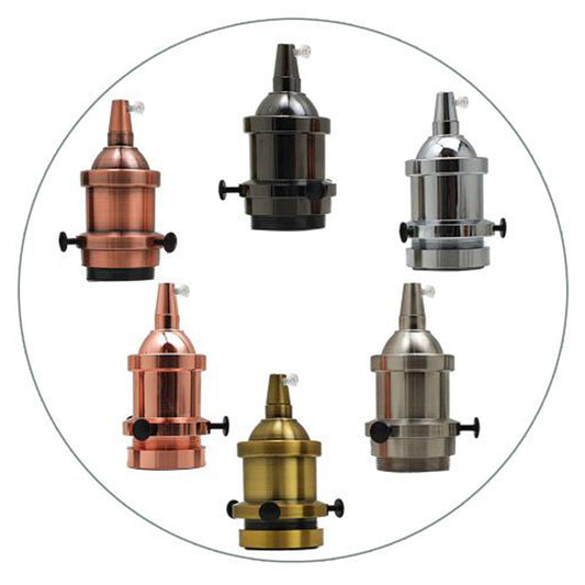 Metall Lampenfassung Industrielle Glühbirnenhalter antike E27 Fitting