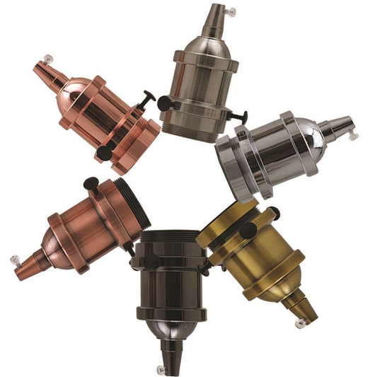 Metall Lampenfassung Industrielle Glühbirnenhalter antike E27 Fitting