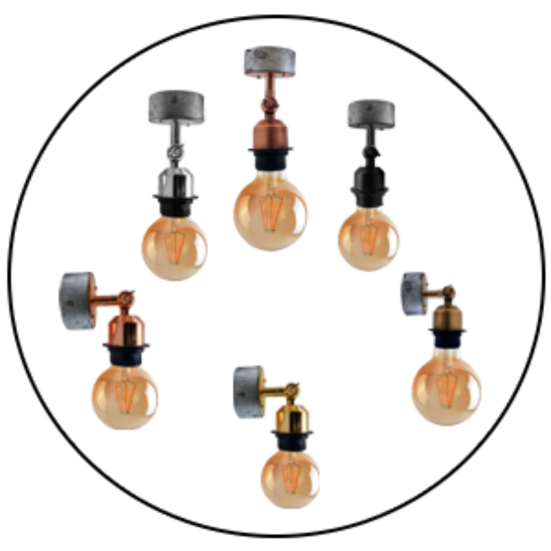 Wandleuchte Innen Deckenlampe Glühbirne E27 LED