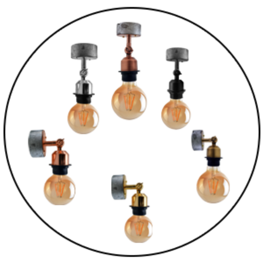 Wandleuchte Innen Deckenlampe Glühbirne E27 LED