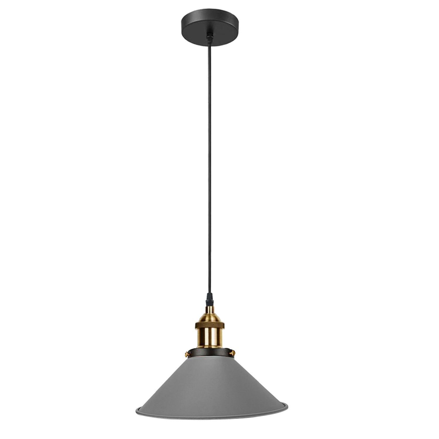 Vintage Industrieller Deckenpendelschirm aus Metall Moderne Hängelampe im Retro-Stil