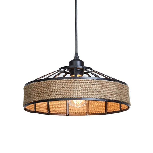 Hanflampen Deckenleuchte Ø 30cm/40cm für Wohnzimmer
