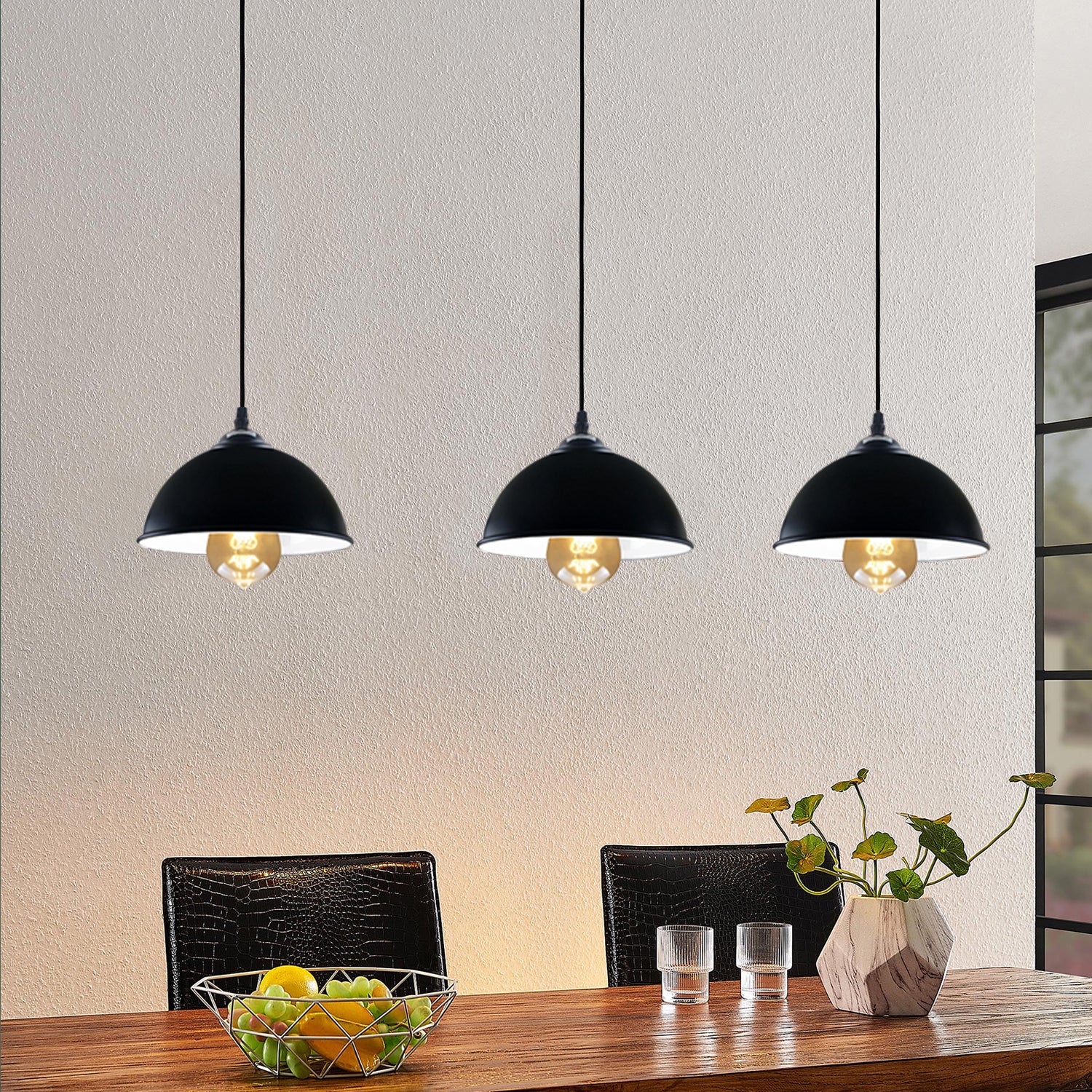 Dome-Modern Vintage Deckenleuchte Kronleuchter Pendelleuchte Home Pub Diner Schwarzlicht