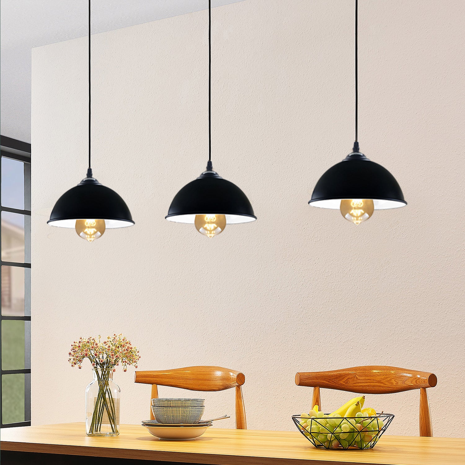 Dome-Modern Vintage Deckenleuchte Kronleuchter Pendelleuchte Home Pub Diner Schwarzlicht