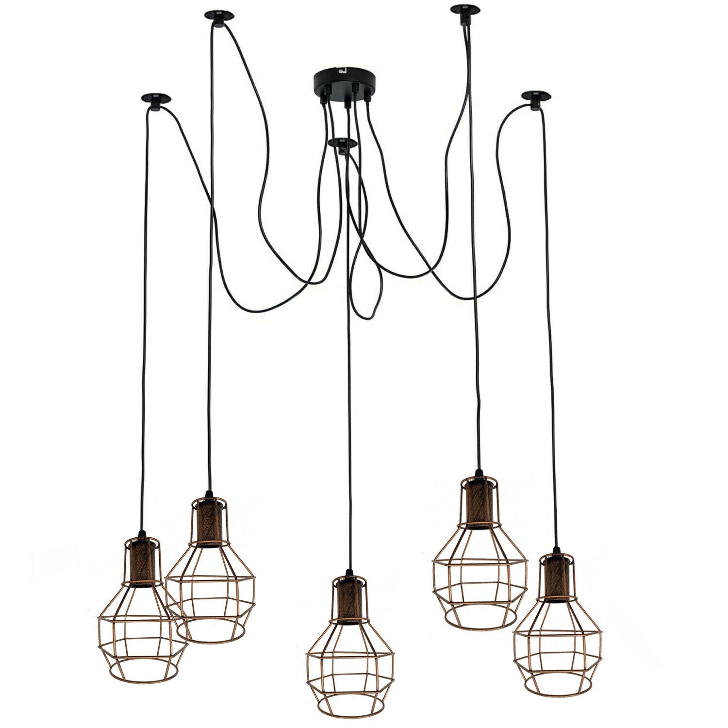 Hängende Spinnenlampe im Industrie Pendelleuchte