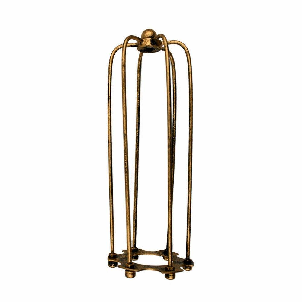 Langer Metalldrahtkäfig aus gebürstetem Kupfer