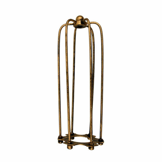 Langer Metalldrahtkäfig aus gebürstetem Kupfer