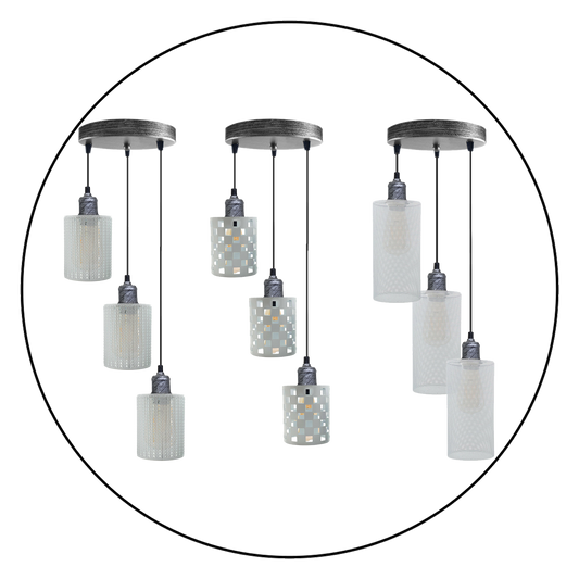Moderne industrielle Vintage Pendelleuchte aus Metall Día Hollow Hanging Craft Pendelleuchte