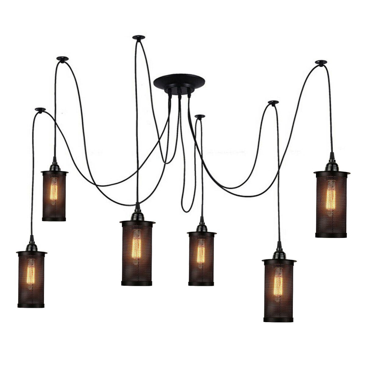 Moderne industrielle Retro-Deckenleuchte E27-Halterung Vintage-Metallleuchte Edison-Deckenleuchten