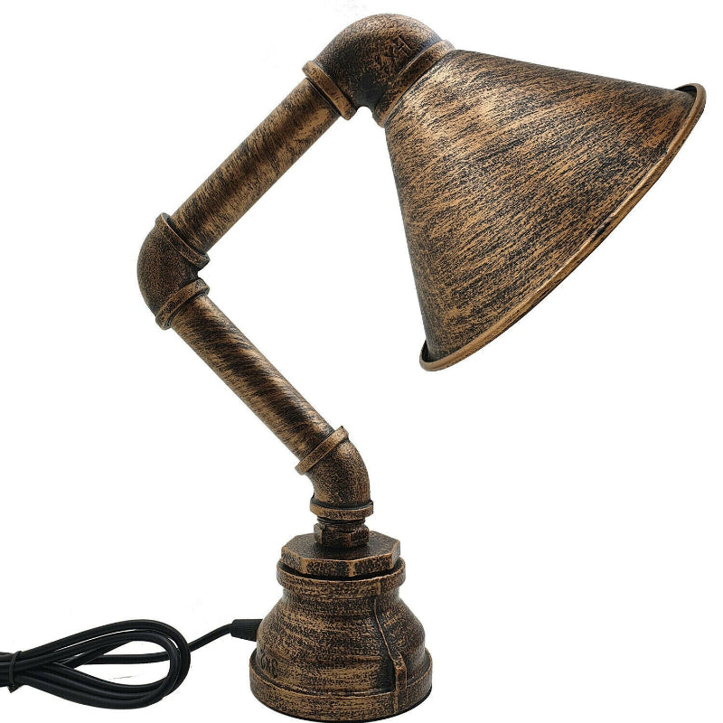 Steampunk Tischleuchte Rohrlampe kaufen