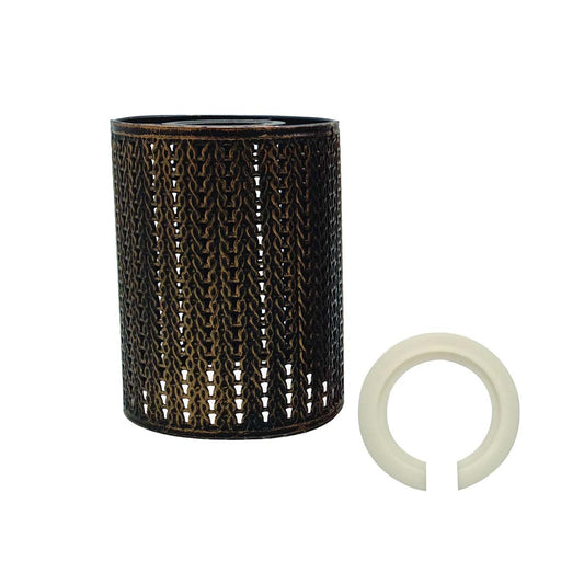 Gebürstetes Kupfer New Style Vintage Metalldrahtkäfig Lampenschirm