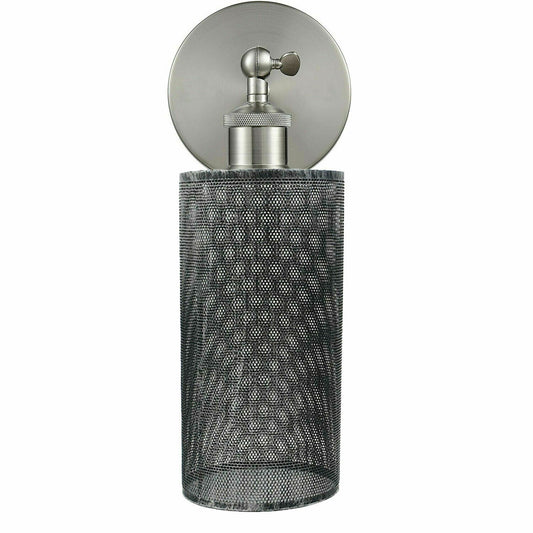 Netzmuster Neue Retro Wandleuchte Vintage Metallkäfig E27 Industrielle drehbare Lampe