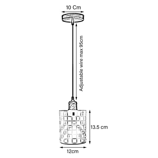 Vintage Industrial White Metal Deckenanhänger Pattern Shade Hanging Modern Retro Lighting Shade