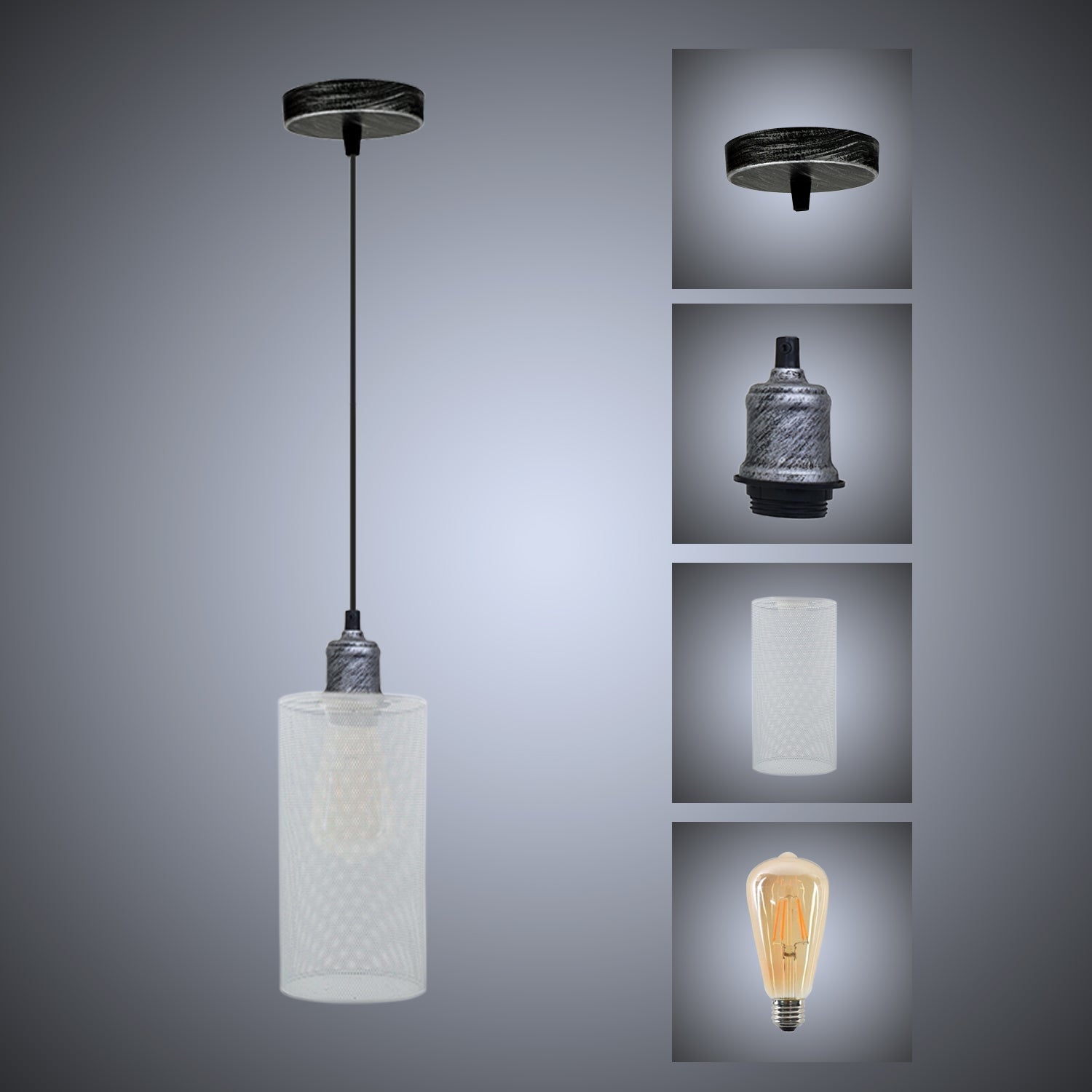 Moderne Vintage hängende hängende Deckenlampenschirm-industrielle Retro-Weinlese-Licht