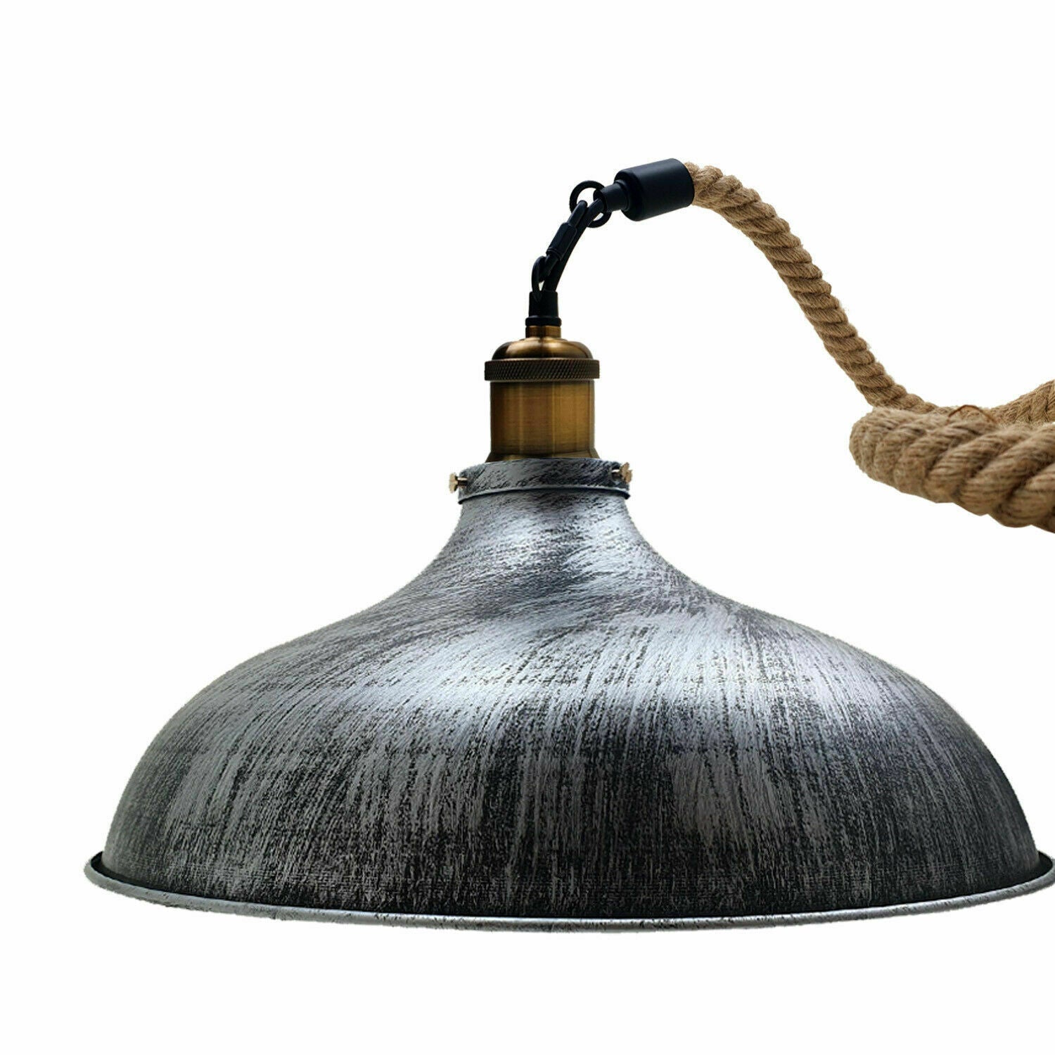 E27 Gebürstetes Silber Vintage Pendelleuchten