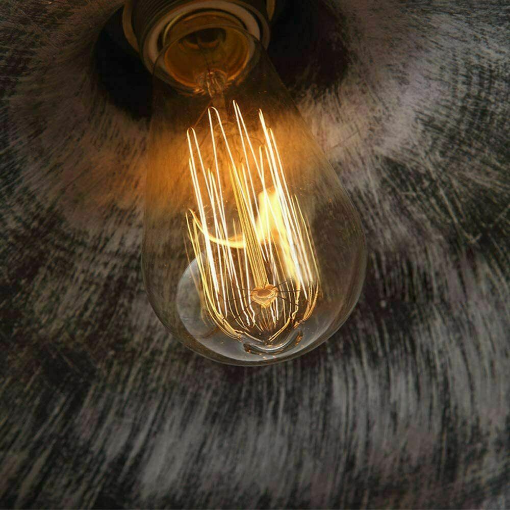 Pendelleuchte Metall E27 Retro Industrial Vintage Hängelampe Decken