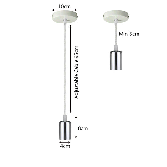 E27 Fassung Deckenrosette Pendelleuchte kabel