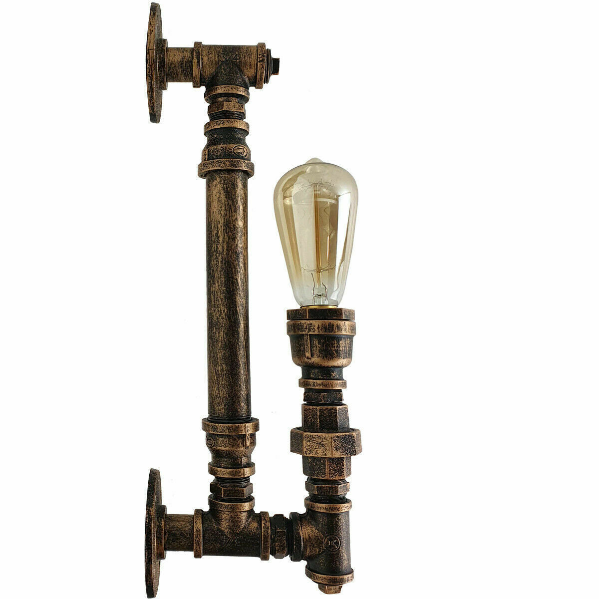 Retro Lampe aus Rohren Innen wandleuchte