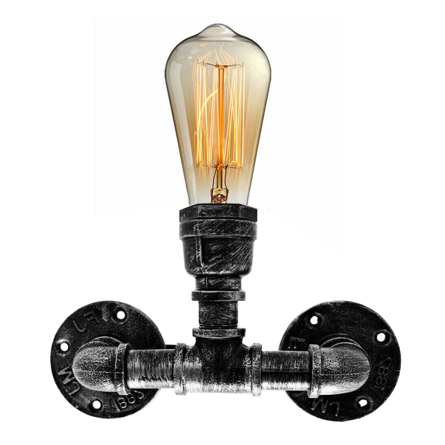 LED Wandleuchte Lampe aus Rohren