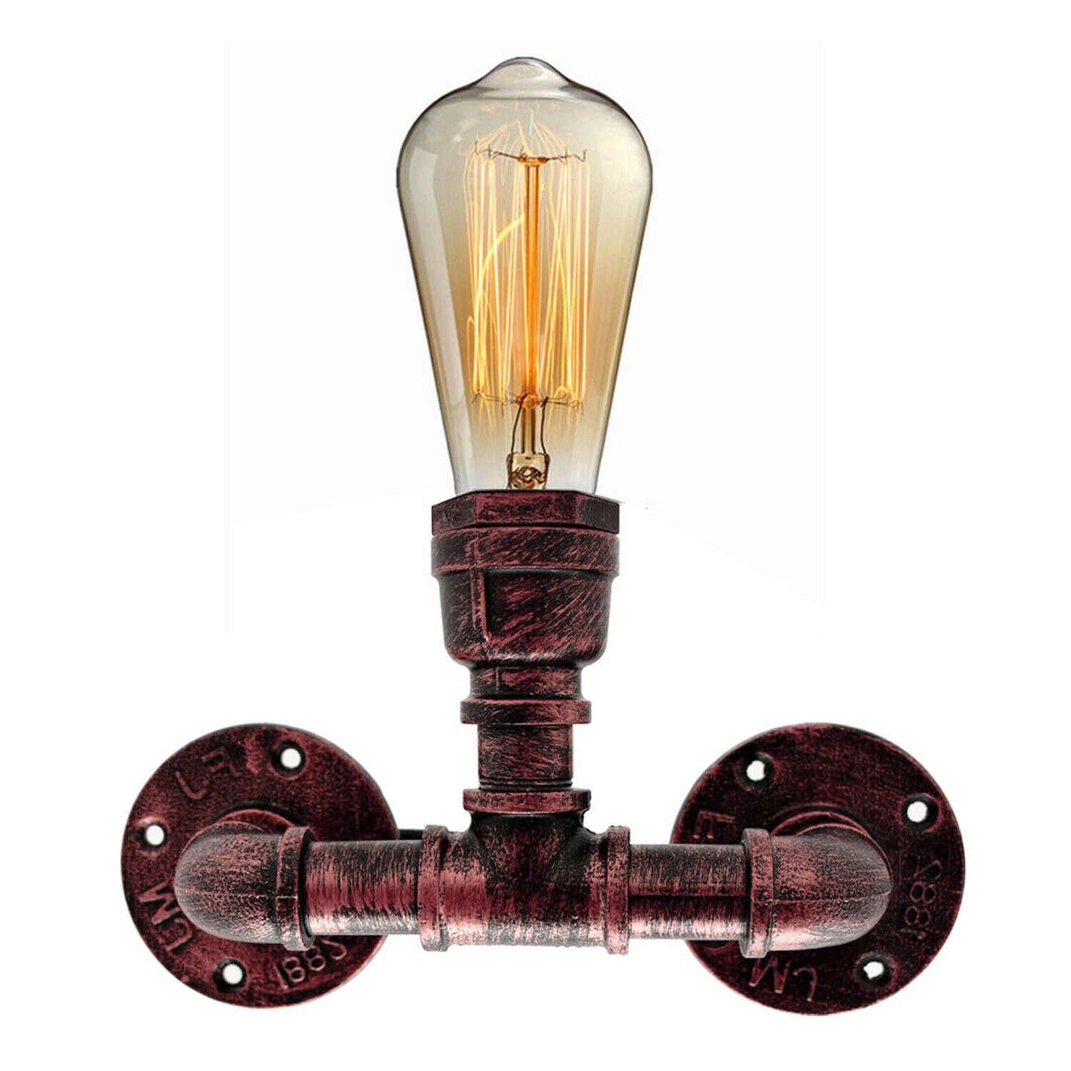 LED Wandleuchte Lampe aus Rohren