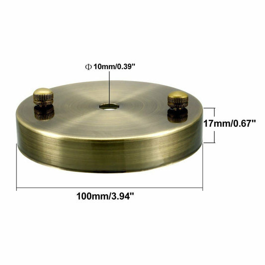 Single Point Outlet Grün Messing Farbe Deckenhaken Ringplatte Perfekt für Stoff Flexkabel
