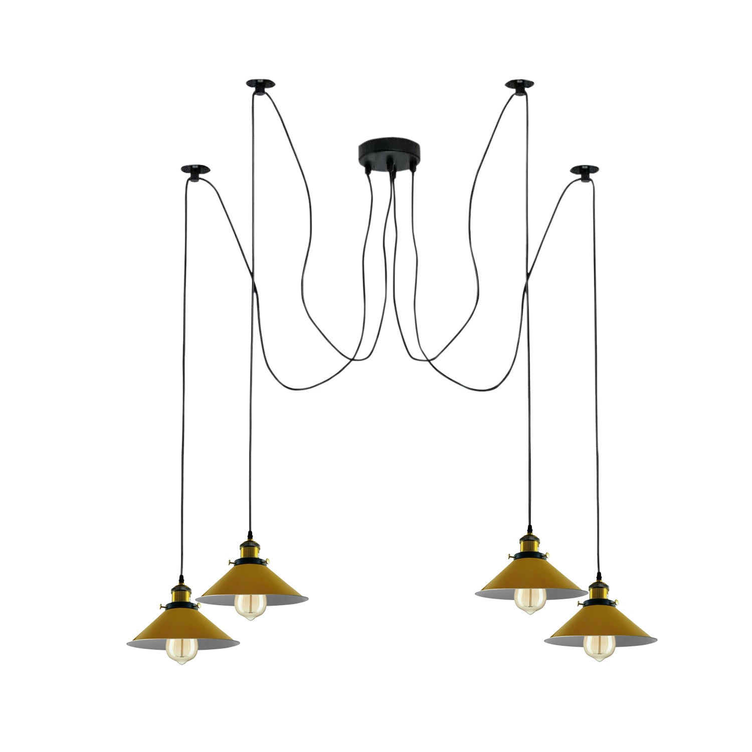 Spinnenlampe 4 flammig Kronleuchter Deckenleuchten