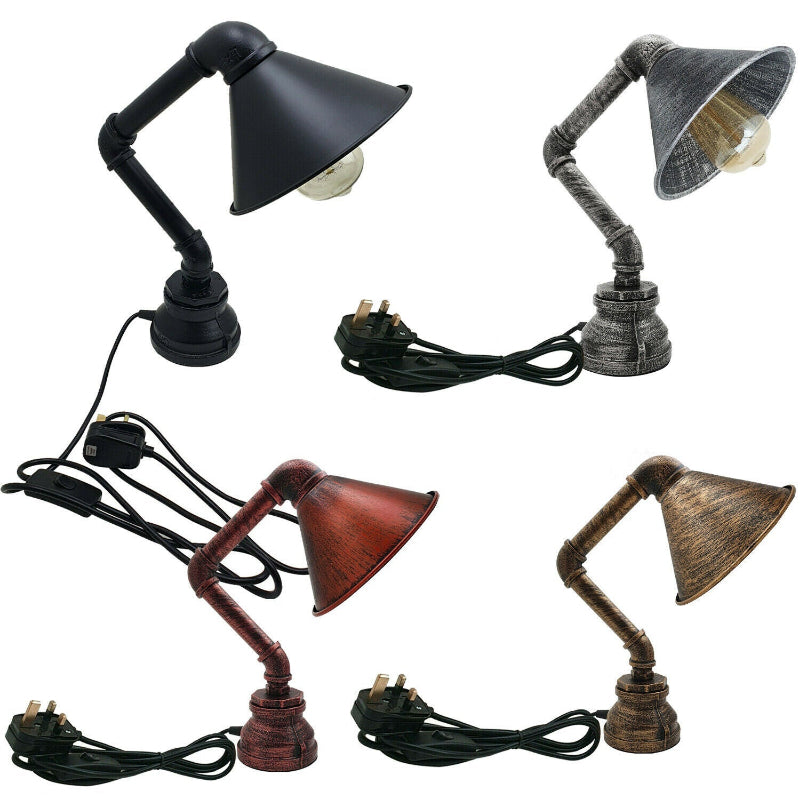 Steampunk Tischleuchte Rohrlampe kaufen