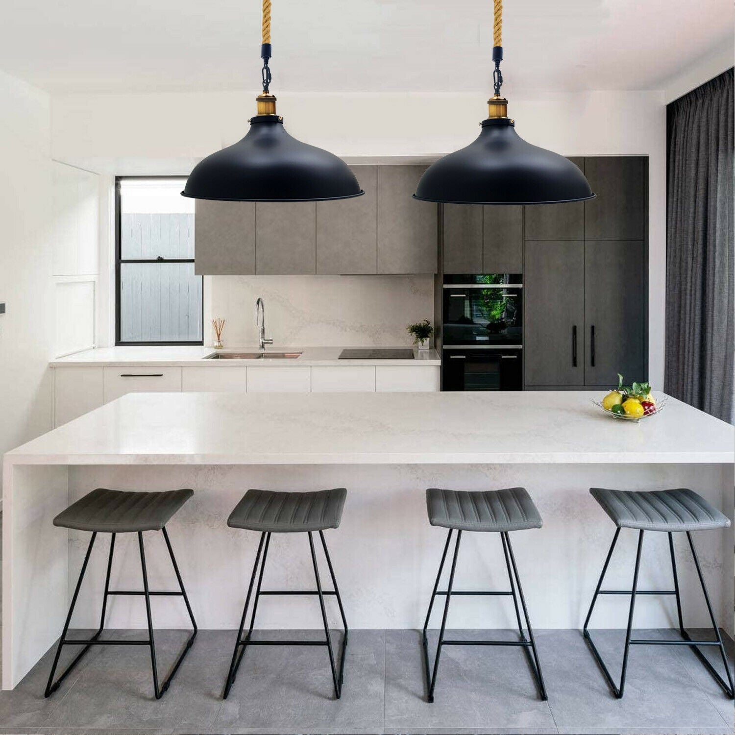 Vintage Industrial Retro Loft Style Deckenpendelleuchte Lampenschirm Rustikale