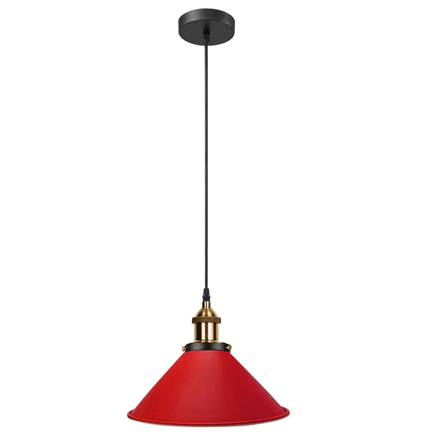 Vintage Industrieller Deckenpendelschirm aus Metall Moderne Hängelampe im Retro-Stil