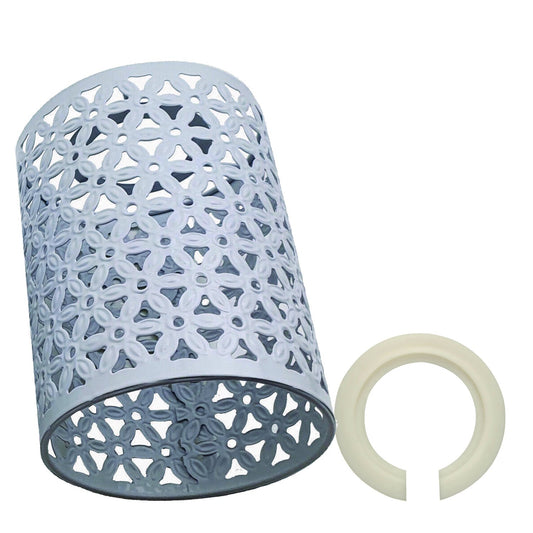 Metallene Vintage Lampe mit einzigartigem Muster | Stilvolle Beleuchtung