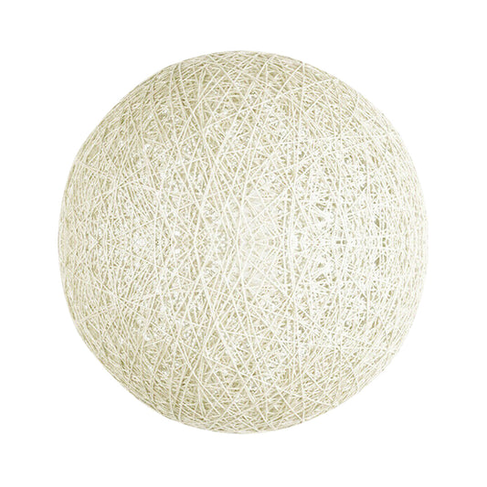 Weiße Farbe, moderner, runder, geflochtener Rattan-Kugelkäfig