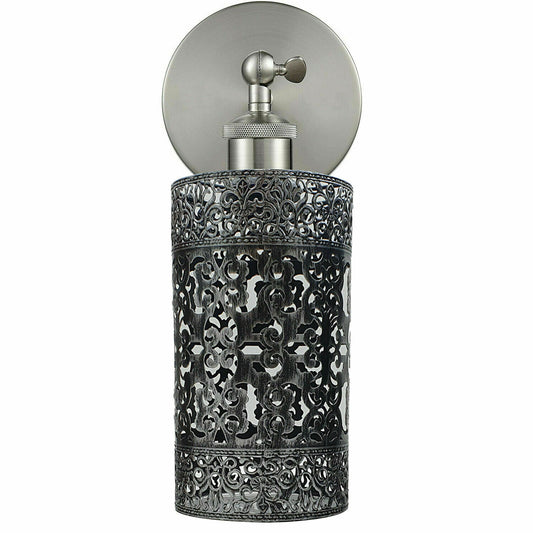 Weinlesemuster Neue Retro Wandleuchte Vintage Metallkäfig E27 Industrielle drehbare Lampe