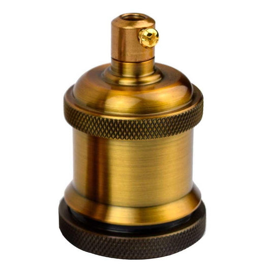 Gelbe Messing E27 Metall Lampe / Lampenfassung Ideal für Vintage Edison Glühlampen Antikes Metall