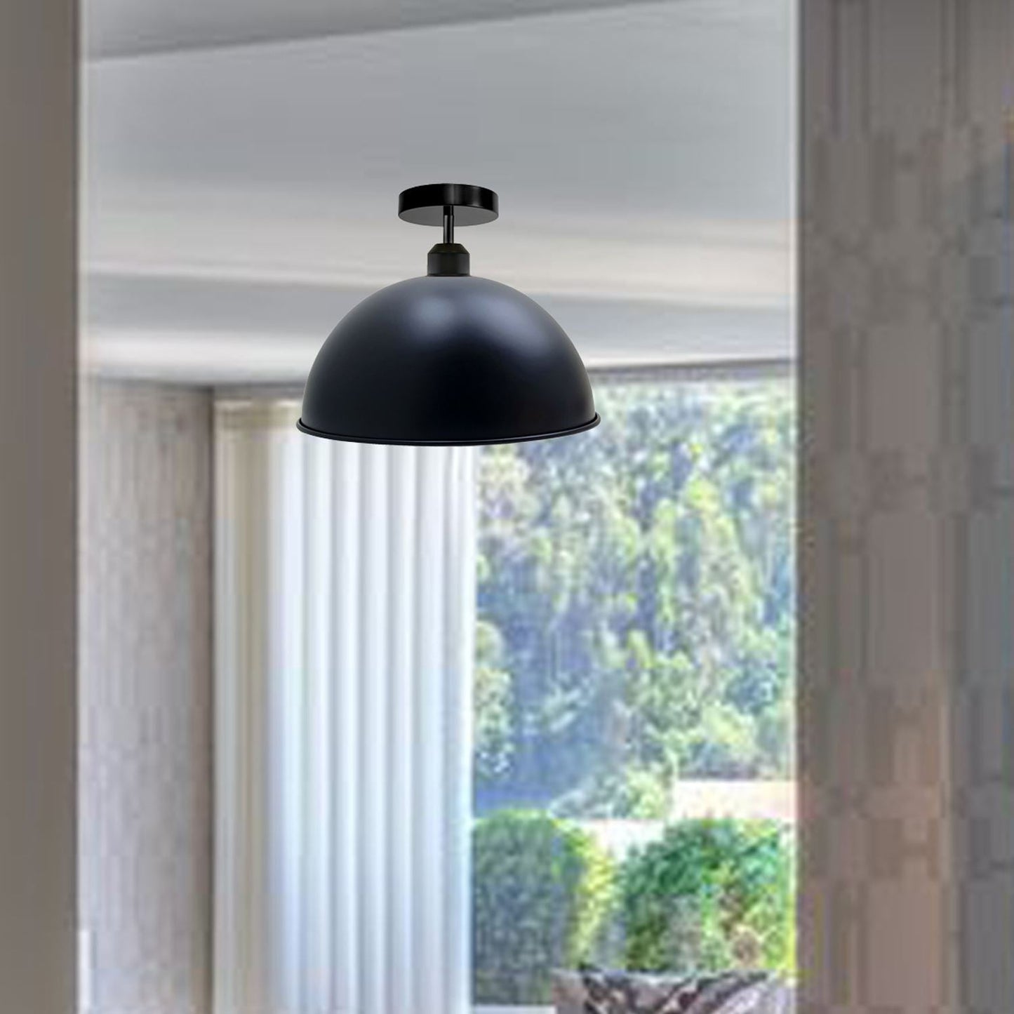 Industrieller Retro-Vintage-Stil Dome Shade Deckenleuchte