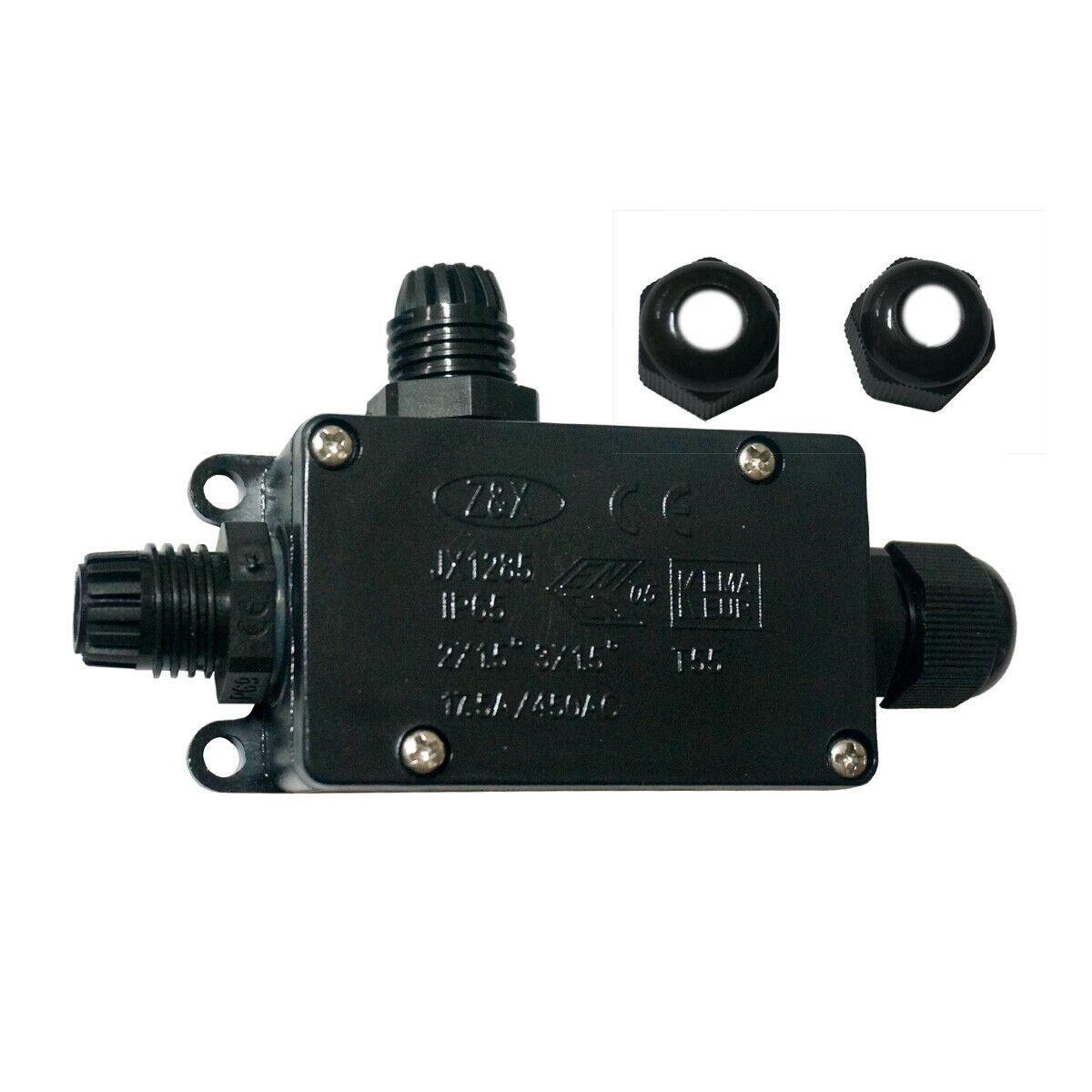 2/3-Wege IP65 wasserdichte Anschlussdose Erdkabel Leitungsschutzstecker