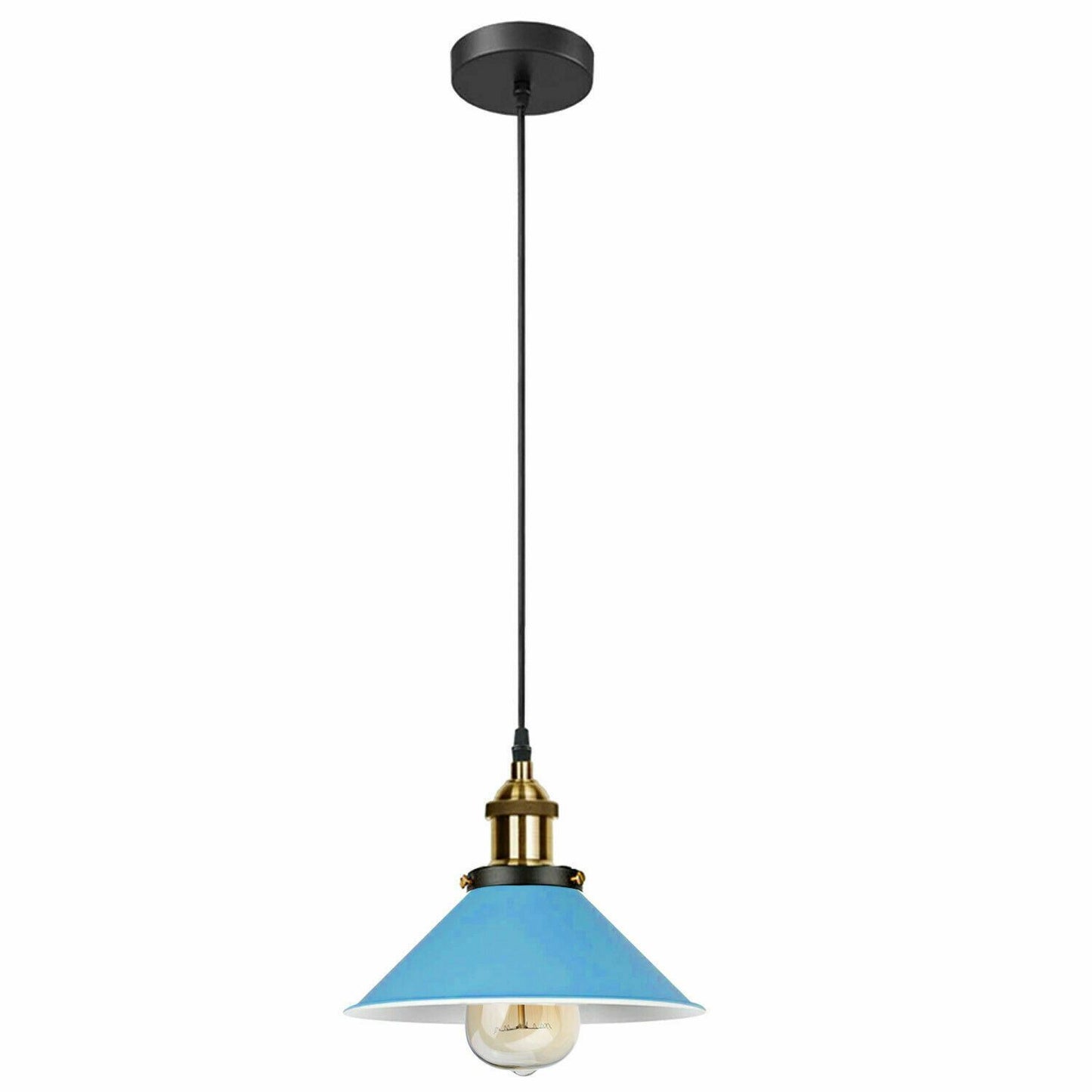 Vintage Industrieller Deckenpendelschirm aus Metall Moderne Hängelampe im Retro-Stil