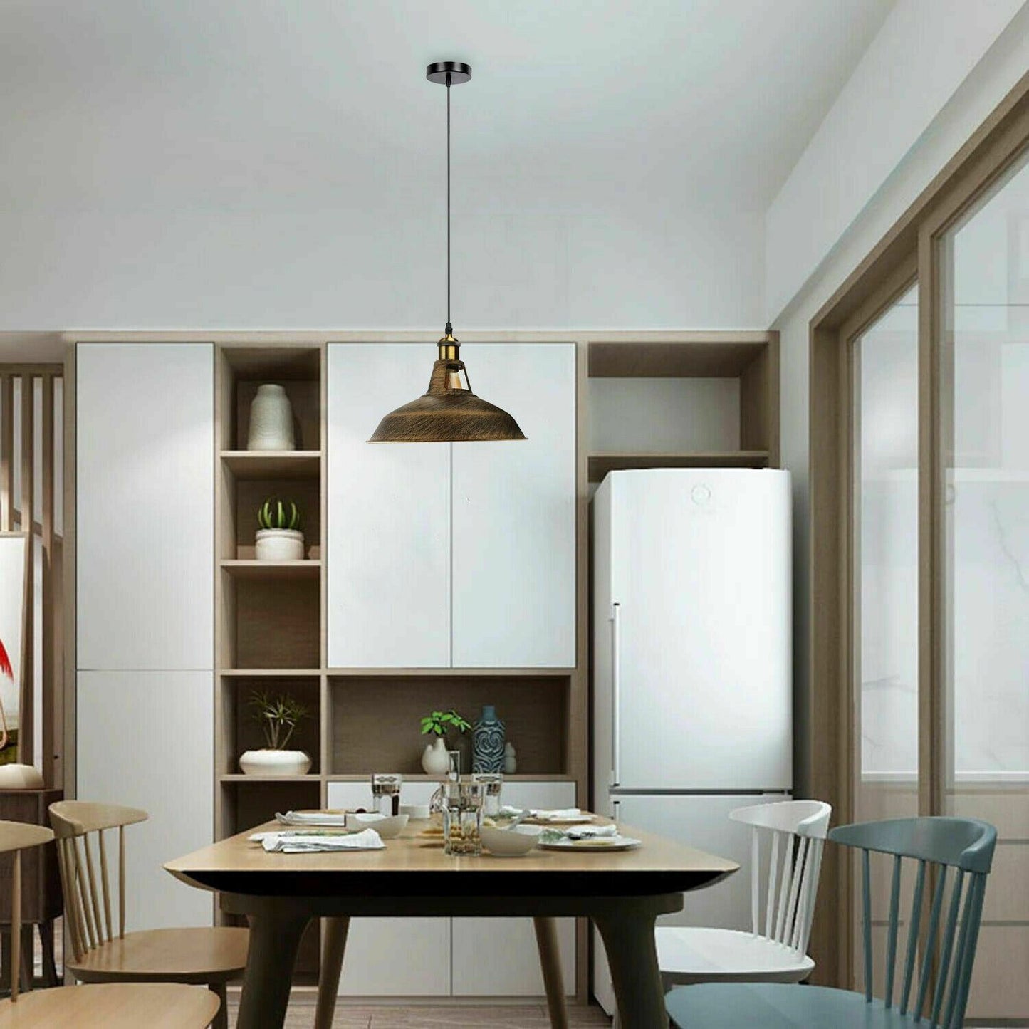 Moderne Vintage Retro Decken Industrie Tisch Pendelleuchte Esstisch Wohnzimmer Lampe