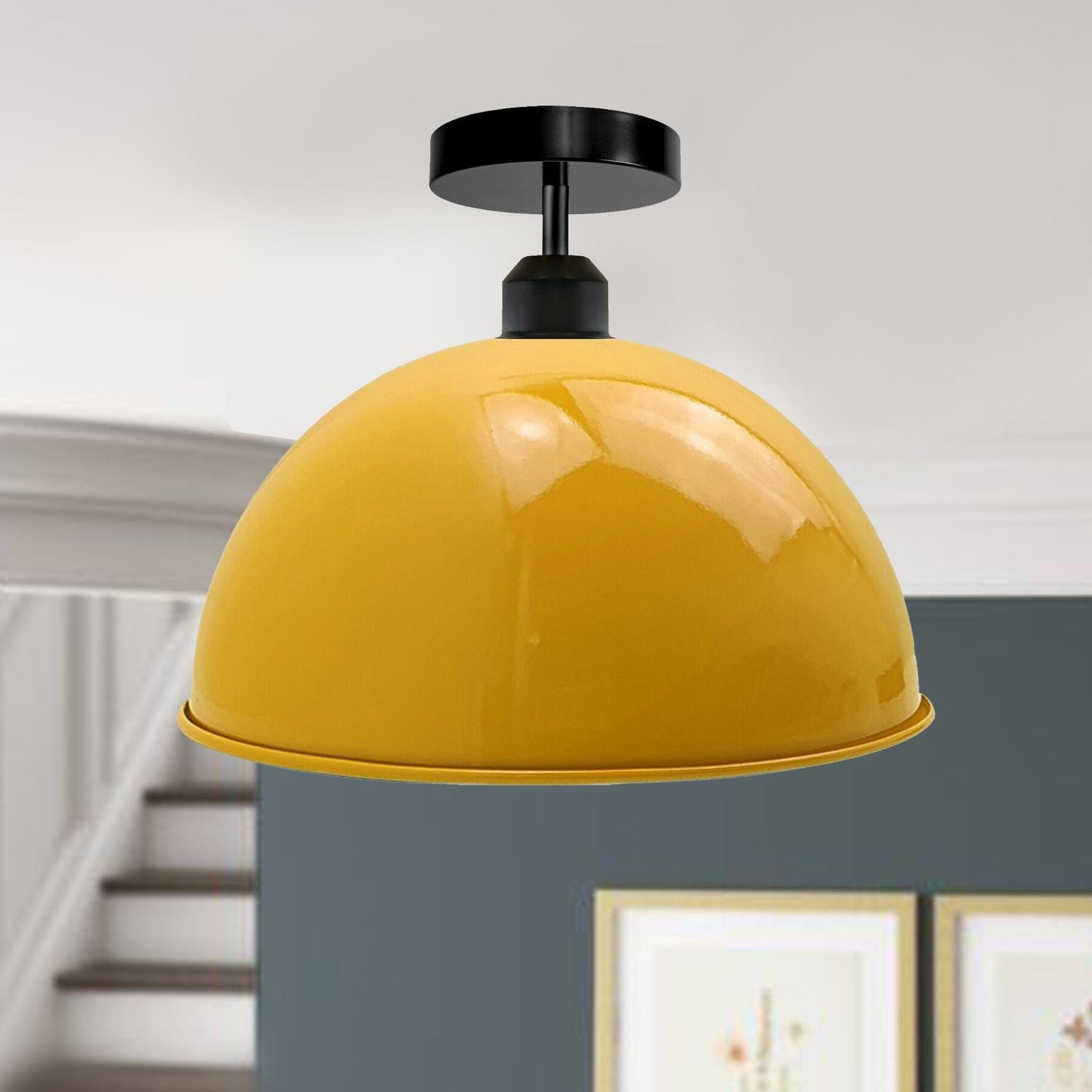 Industrieller Retro-Vintage-Stil Dome Shade Deckenleuchte